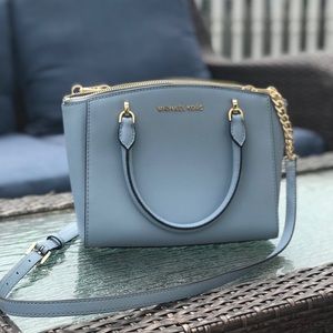 Michael Kors baby blue medium size purse